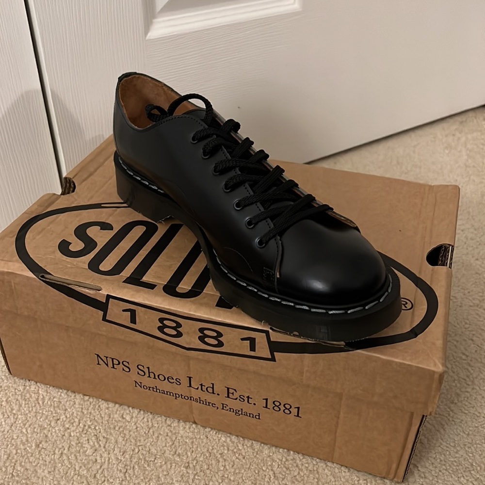Solovair 7 eye hi-shine Monkey Shoes